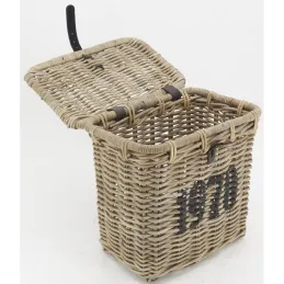 Coffre en poelet gris et cuir 1920