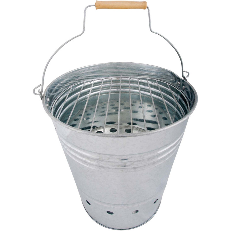 Seau barbecue en métal