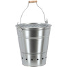 Seau barbecue en métal