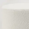 Tabouret en bouclette pied bois