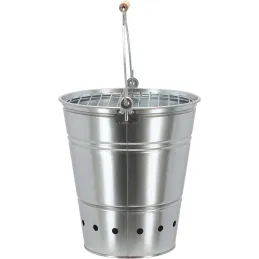 Seau barbecue en métal