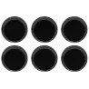 Assiettes en porcelaine noire (lot de 6)