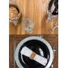 Assiettes en porcelaine noire (lot de 6)