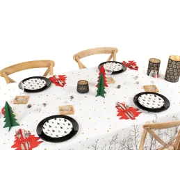 Assiettes en porcelaine noire (lot de 6)