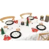 Assiettes en porcelaine noire (lot de 6)