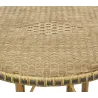 Table ronde en rotin patiné et coloré Surabaya