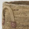 Cache-pots boules en abaca (lot de 3)