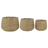 Cache-pots en jonc tissé (lot de 3)