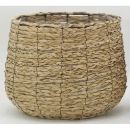 Cache-pots en jonc tissé (lot de 3)