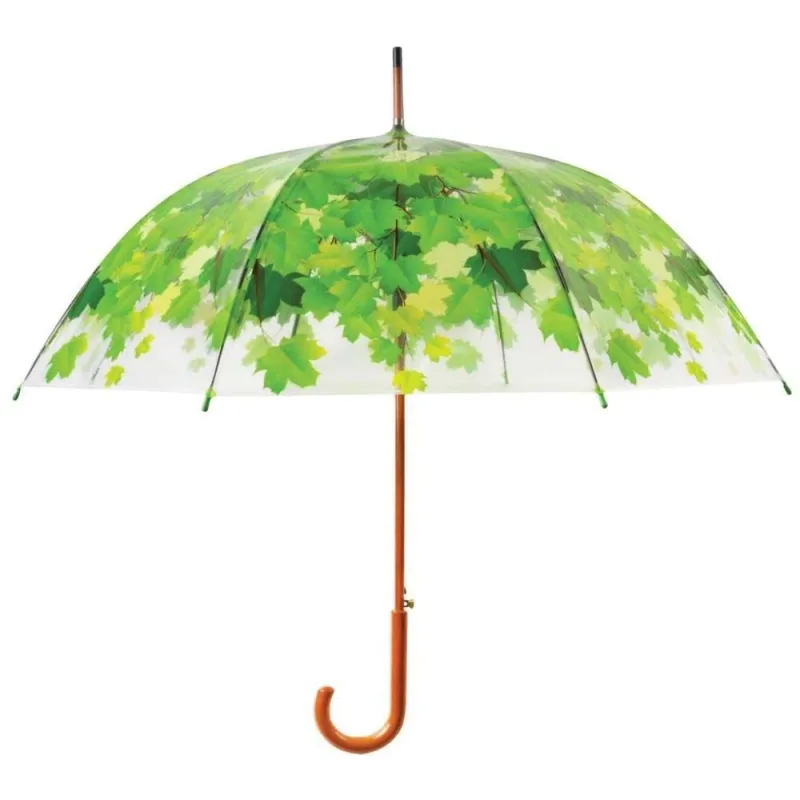 Parapluie cime de l'arbre métal et bois