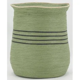 Cache-pots  en jonc vert (lot de 2)