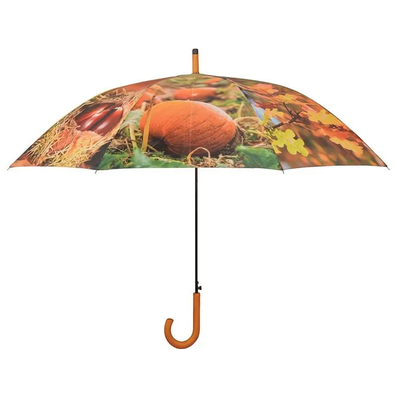 Grand parapluie bois et métal toile polyester