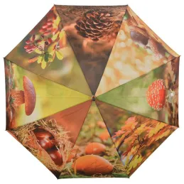 Grand parapluie bois et métal toile polyester