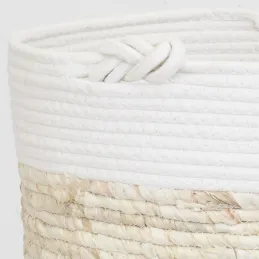 Corbeilles en maïs et coton (lot de 3)