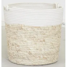 Corbeilles en maïs et coton (lot de 3)