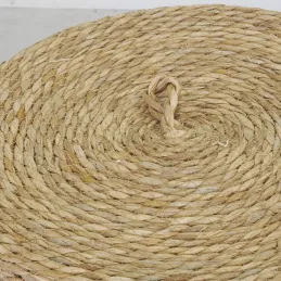 Boîtes de rangement en maïs naturel et blanc (lot de 3)