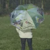 Grand parapluie bois et métal toile polyester