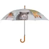 Grand parapluie bois et métal toile polyester