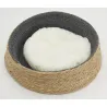 Panier pour chien/chat en jonc