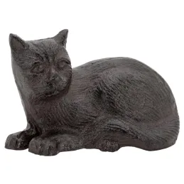 Chat décoratif en fonte