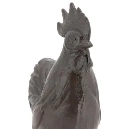 Coq en fonte marron