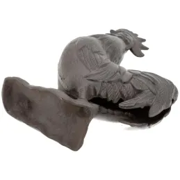 Coq en fonte marron