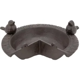 Mangeoire d'angle pour oiseau en fonte