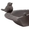 Mangeoire d'angle pour oiseau en fonte