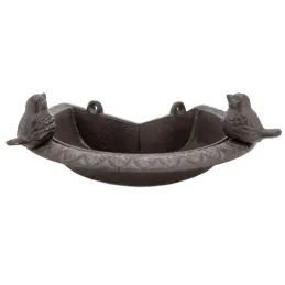 Mangeoire d'angle pour oiseau en fonte