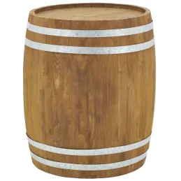 Tonneau en bois vieilli