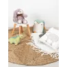 Cale-porte dinosaure en coton vert