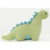 Cale-porte dinosaure en coton vert