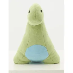 Cale-porte dinosaure en coton vert