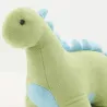 Cale-porte dinosaure en coton vert