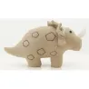 Cale-porte dinosaure en coton beige