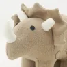 Cale-porte dinosaure en coton beige