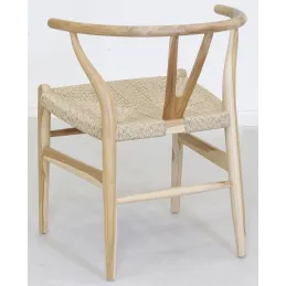 Chaise Ming en teck naturel et synthétique - outdoor