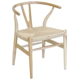 Chaise Ming en teck naturel et synthétique - outdoor