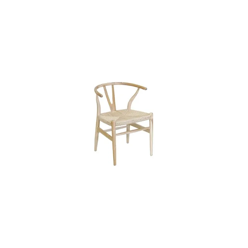 Chaise Ming en teck naturel et synthétique - outdoor