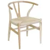 Chaise Ming en teck naturel et synthétique - outdoor