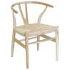 Chaise Ming en teck naturel et synthétique - outdoor