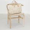 Chaise Ming en teck naturel et synthétique - outdoor