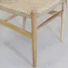 Chaise Ming en teck naturel et synthétique - outdoor