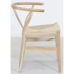 Chaise Ming en teck naturel et synthétique - outdoor