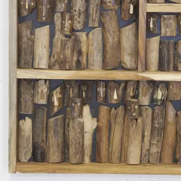 Décor mural Famille en teck recyclé