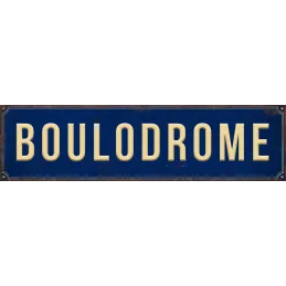 Plaque décorative en métal 45 x 12 cm