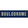 Plaque décorative en métal 45 x 12 cm