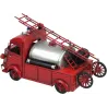 Camion de pompier décoratif en métal