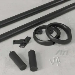 Tringle à rideaux en acier Rod