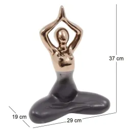 Statuette yoga en céramique Zoya